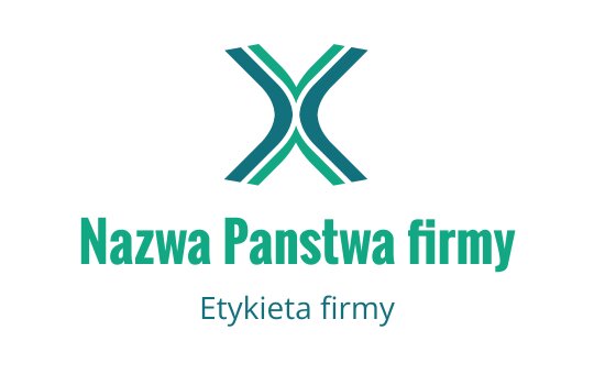 Nowoczesny projekt logo z abstrakcyjnym kształtem 'X' w odcieniach turkusu i zieleni