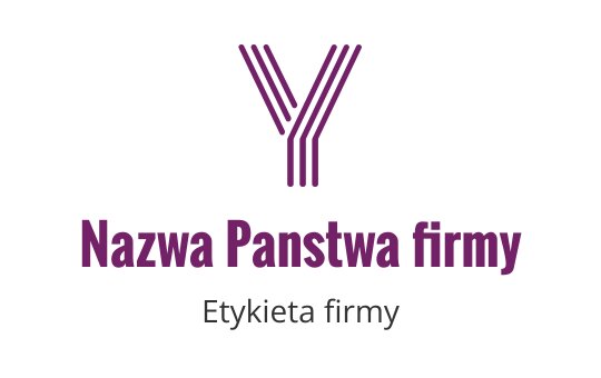 Nowoczesne fioletowe logo z stylizowaną literą Y i liniami