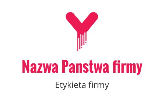 Nowoczesne różowe logo serca z efektem kapania