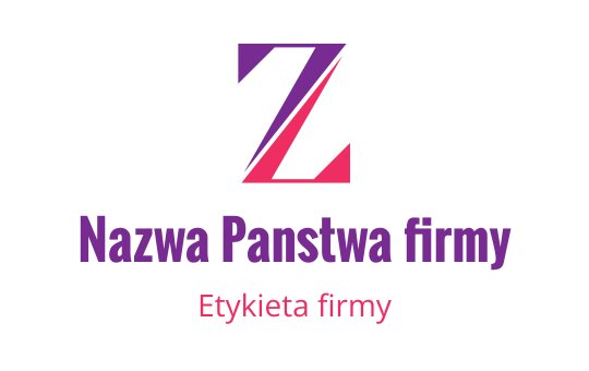 Nowoczesny projekt logo z stylizowaną literą Z w kolorze fioletowym i czerwonym