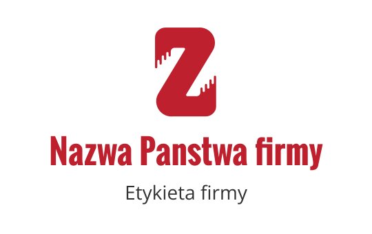 Odważne czerwone logo litery Z z efektem kapania