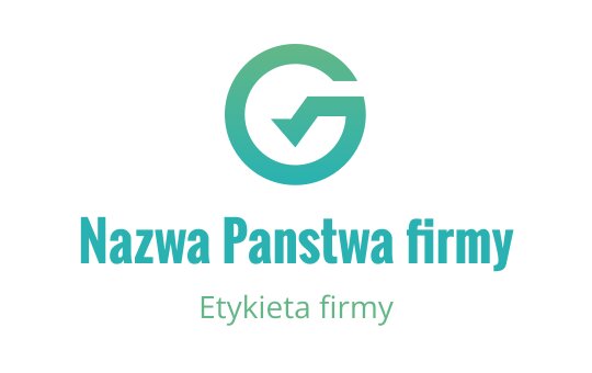 Nowoczesny okrągły projekt logo z zaznaczeniem w gradientowej zieleni