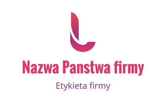 Nowoczesny projekt logo z stylizowaną literą "L" w odcieniach różu