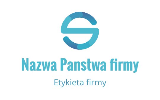 Nowoczesne niebieskie okrągłe logo z stylizowaną literą S