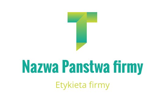 Nowoczesny geometryczny projekt logo z stylizowaną zieloną literą T