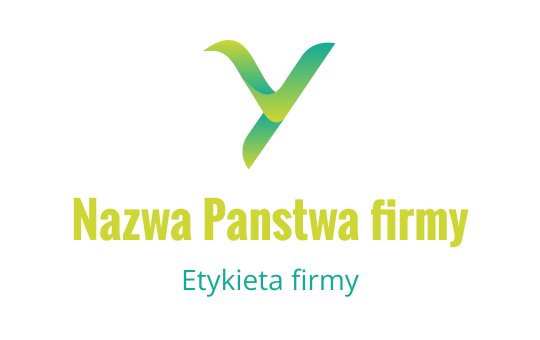 Nowoczesne zielono-niebieskie logo z stylizowaną literą Y