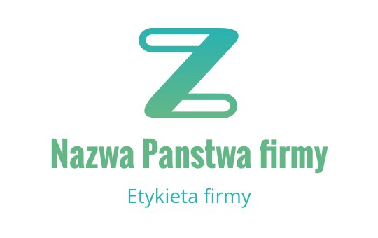Nowoczesne logo w kolorze turkusowym i zielonym z stylizowaną literą Z