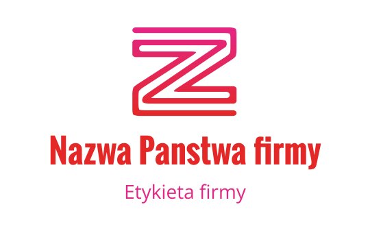 Nowoczesne czerwono-różowe logo z stylizowaną literą Z