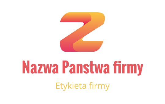 Nowoczesny projekt logo z gradientem, stylizowana litera Z w pomarańczowym i różowym