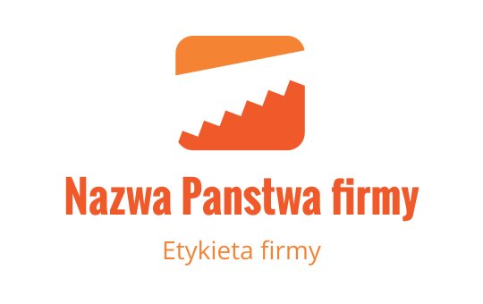 Nowoczesne pomarańczowe logo z stylizowanym ząbkowanym kształtem