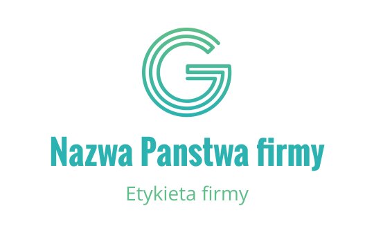 Nowoczesny projekt logo z stylizowaną zieloną literą G i okrągłymi elementami