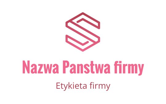 Nowoczesne różowe i szare logo z stylizowaną literą S