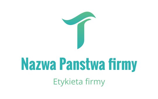 Nowoczesne logo w kolorze turkusowym z stylizowaną literą T i płynącymi elementami