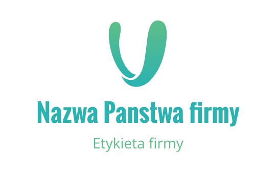 Nowoczesne logo w kolorze turkusowym z stylizowaną literą "V