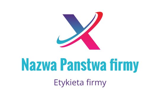 Dynamiczny projekt logo z stylizowaną literą X w żywych kolorach
