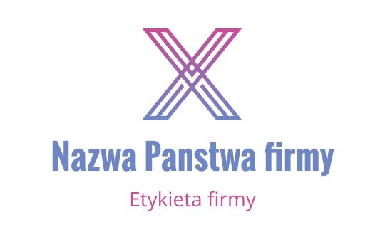 Nowoczesny projekt logo z stylizowanym, przecinającym się 'X' w gradientowych odcieniach różu i fioletu