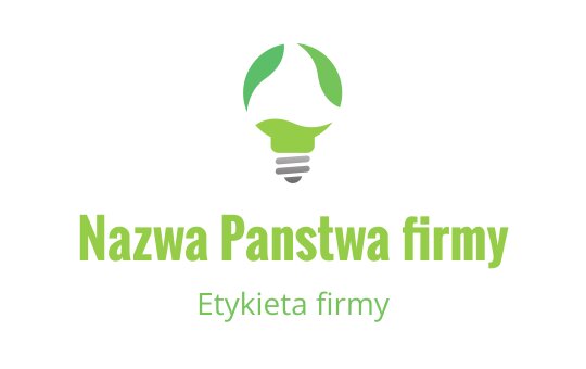 Nowoczesny projekt logo żarówki z zielonymi akcentami liści