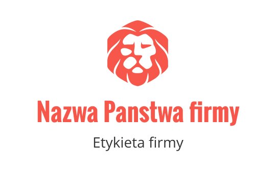 Logo w kolorze koralowym z stylizowanym lwem, symbolizującym siłę i majestat w branży tygrysiej.