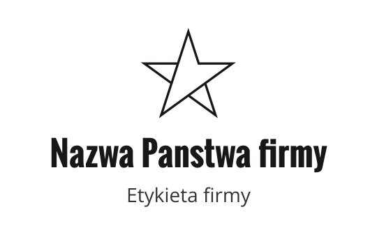 Minimalistyczny projekt logo gwiazdy z wyraźną typografią poniżej