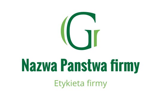 Nowoczesny zielony projekt logo z stylizowaną literą "G