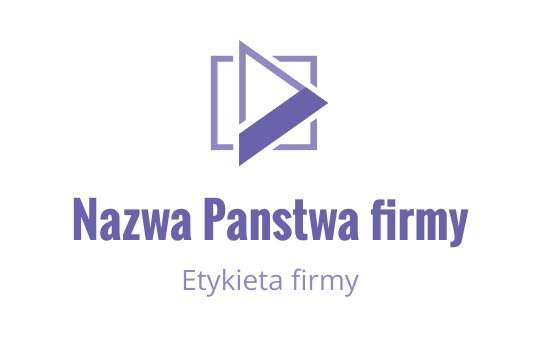 Nowoczesny projekt logo z przyciskiem odtwarzania w kwadratowej ramce