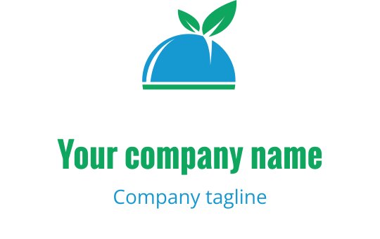 Nowoczesne niebiesko-skalne logo z stylizowanymi dzwonkami