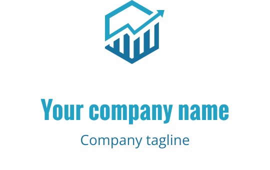 Nowoczesne logo w odcieniach teal i cyan z dynamicznymi kształtami