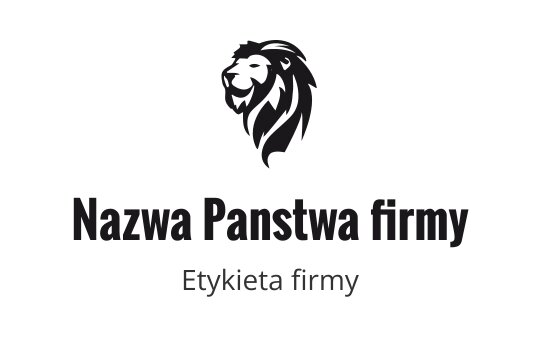 Odważny projekt logo z głową lwa w czerni i szarości