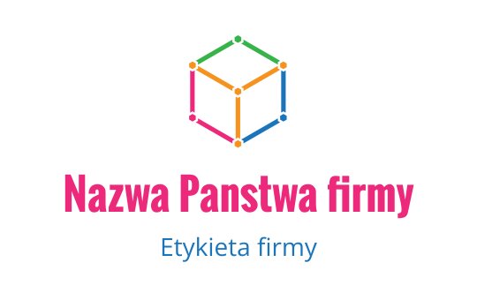 Kolorowy geometryczny projekt logo sześcianu z połączonymi kropkami i wyraźnym tekstem