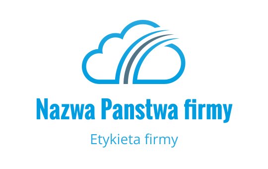 Nowoczesny projekt logo chmury z zakrzywionymi liniami i niebieskimi akcentami