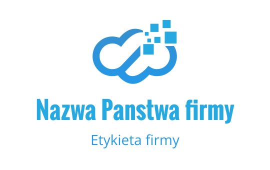 Nowoczesne niebieskie logo chmury z pikselowymi elementami