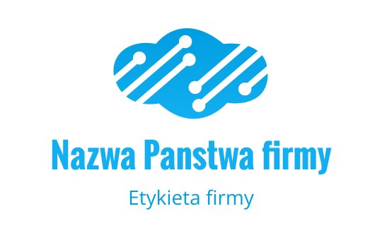 Nowoczesne niebieskie logo chmury z liniami obwodów i kropkami