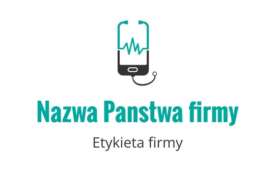 Nowoczesny projekt logo z smartfonem, linią tętna i słuchawkami