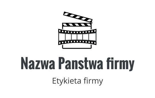 Czyste logo z zakrzywioną linią nad pogrubionym tekstem