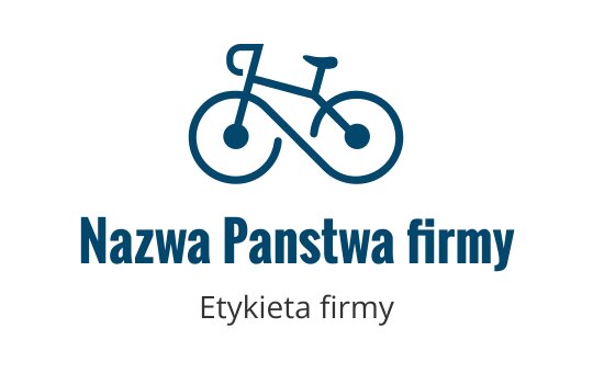 Nowoczesny projekt logo roweru z eleganckim niebieskim konturem