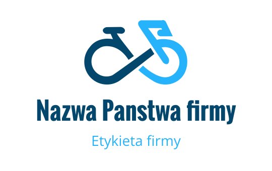 Nowoczesne logo roweru z stylizowanym symbolem nieskończoności