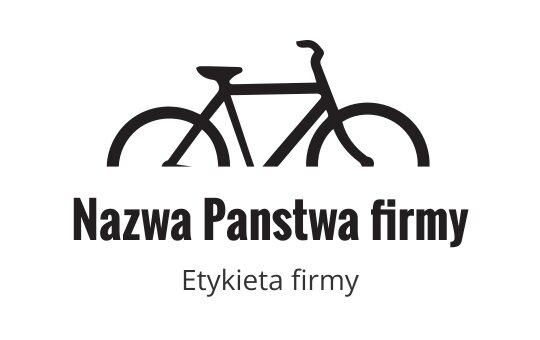 Minimalistyczny projekt logo roweru z czystymi liniami i prostymi kształtami