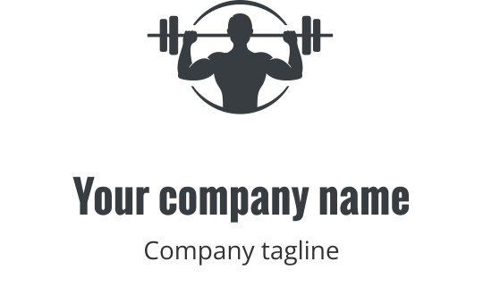 Odważne szare logo z stylizowanym tekstem i dynamicznymi liniami