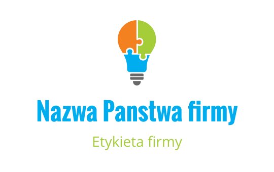 Kolorowy projekt logo żarówki z elementami puzzli