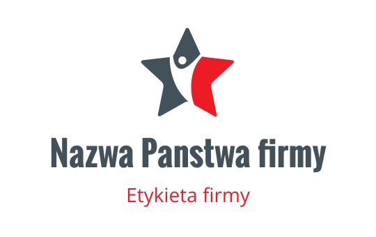 Kreatywne logo gwiazdy z piórem i czerwonymi akcentami