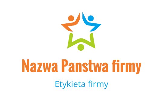 Kolorowy projekt logo z gwiazdą i trzema abstrakcyjnymi postaciami