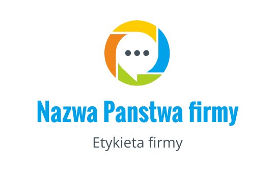Kolorowy okrągły projekt logo z nakładającymi się dymkami i nowoczesną typografią