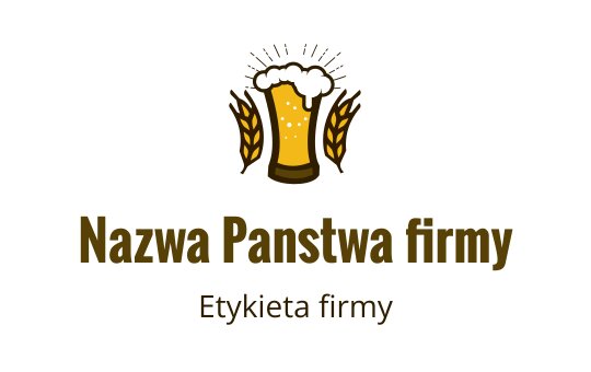 Odważne logo kufla piwa z pszenicą i pianką na górze