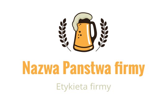 Zabawny projekt logo kufla piwa z elementami pszenicy i ciepłymi kolorami