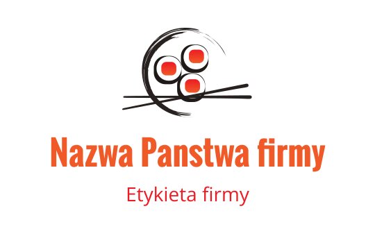 Zabawne logo z zaokrąglonymi kształtami i liniami przypominającymi wąsy