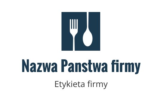 Nowoczesny projekt logo z widelcem i łyżką w kwadracie