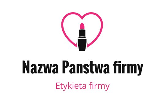 Stylowy projekt logo z pomadką w kształcie serca