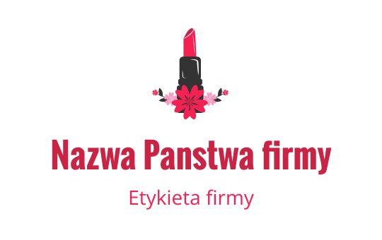 Logo w odważnym stylu z różowymi kwiatami i elegancką typografią