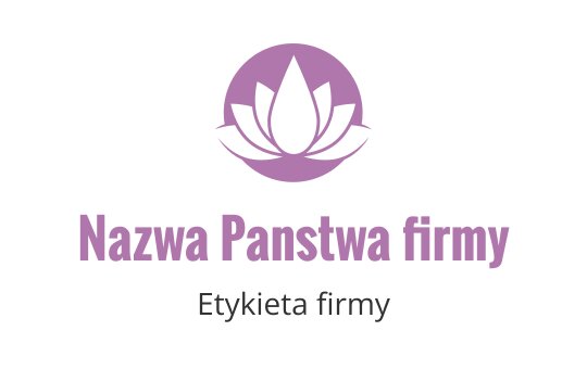 Elegancki projekt logo fioletowego kwiatu lotosu z zaokrąglonymi płatkami