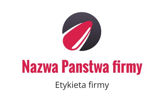 Nowoczesny projekt logo z czerwoną liściastą formą na ciemnym okręgu